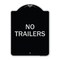 Signmission Designer Series No Trailers, Black & Silver Heavy-Gauge Aluminum Sign, 24" x 18", BS-1824-23563 A-DES-BS-1824-23563 - alternate 1